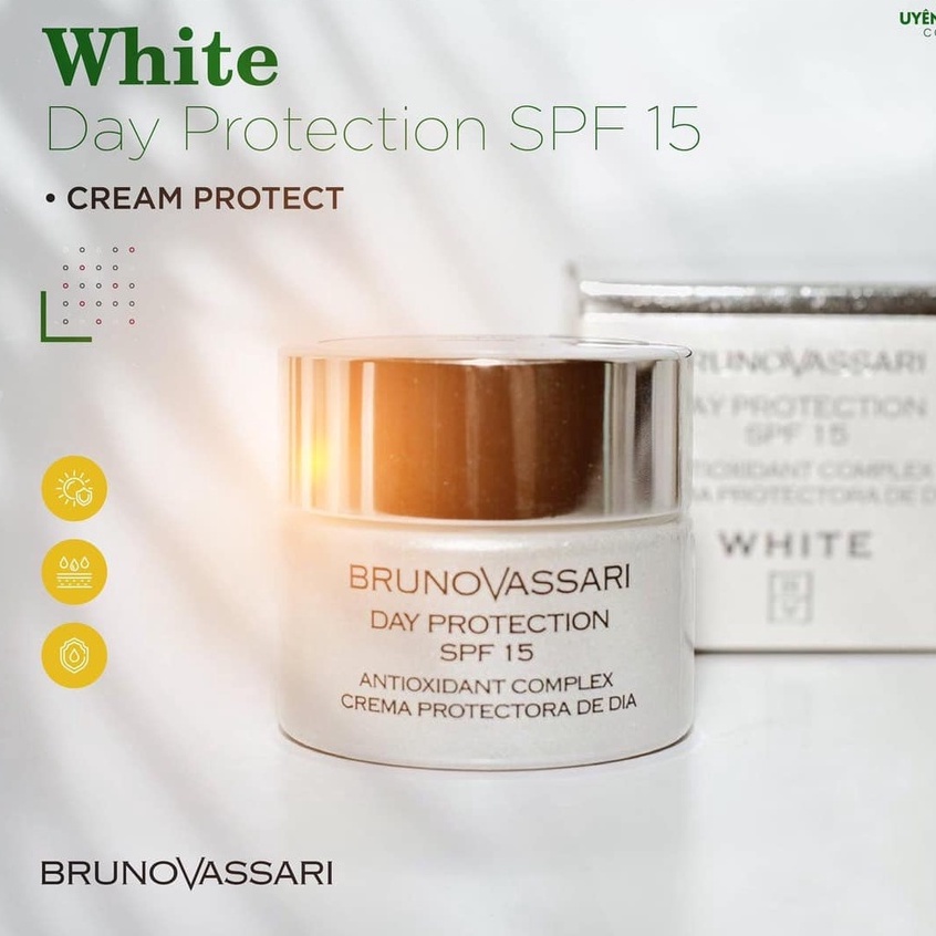 Kem dưỡng trắng Da Ban Ngày White – Day Protection SPF15 Bruno Vassari 50ml