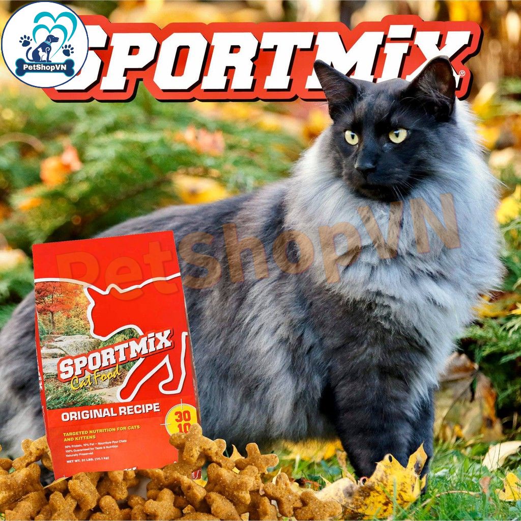 Thức Ăn Cho Mèo Hạt SPORTMIX ORIGINAL RECIPE Bao 1Kg Vị Thịt Gà & Rau Củ Quả