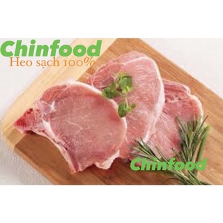 1kg cốt lết heo -mổ tại lò mỗi ngày- heo nóng- heo tươi