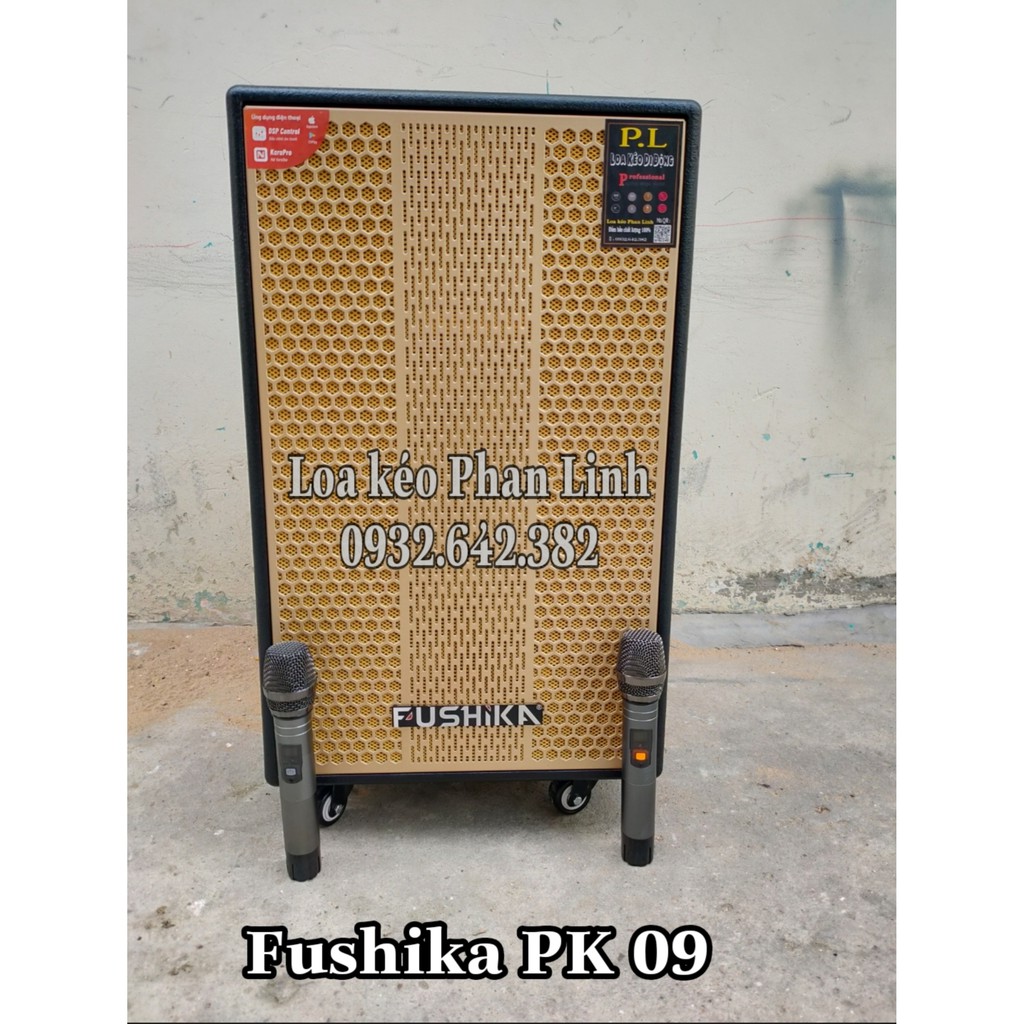 Loa kéo di động Fushika Pk 09 bass 4 tất ( tặng bộ pin sạc )