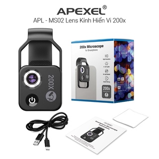 Lens kính hiển vi cho điện thoại mobile Apexel 200X MicroScope