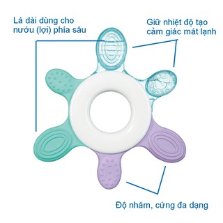 Gặm nướu (lợi) tập nhai, mát sa nướu cho bé, hình vòng tròn - Nip - Đức