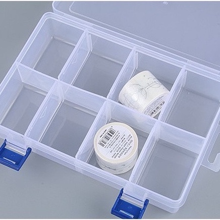 Hộp Nhựa Đựng Phụ Kiện Chia Ghim , Chia Phụ Kiện Tóc , Ngăn Tháo Rời Được