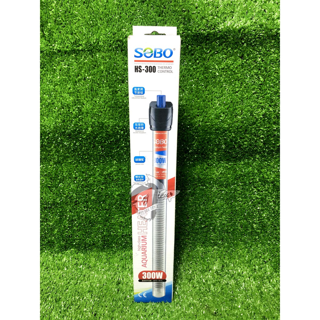 Sưởi cho hồ cá hiệu SOBO vỏ Thuỷ Tinh HS-100, HS-200, HS-300