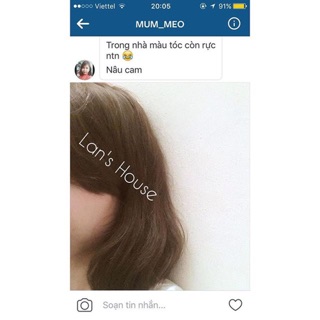 (Nâu cam ) Thuốc nhuộm tóc
