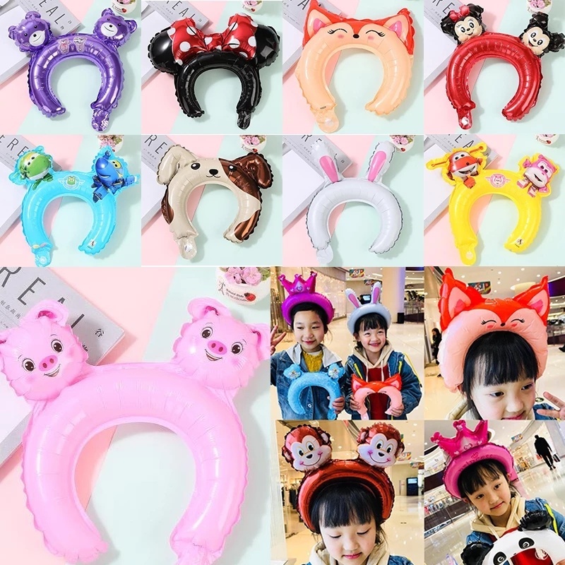 1 Băng Đô Cài Tóc Hình Gấu / Thỏ Dễ Thương Trang Trí Tiệc Sinh Nhật / Tiệc Tùng Cho Bé