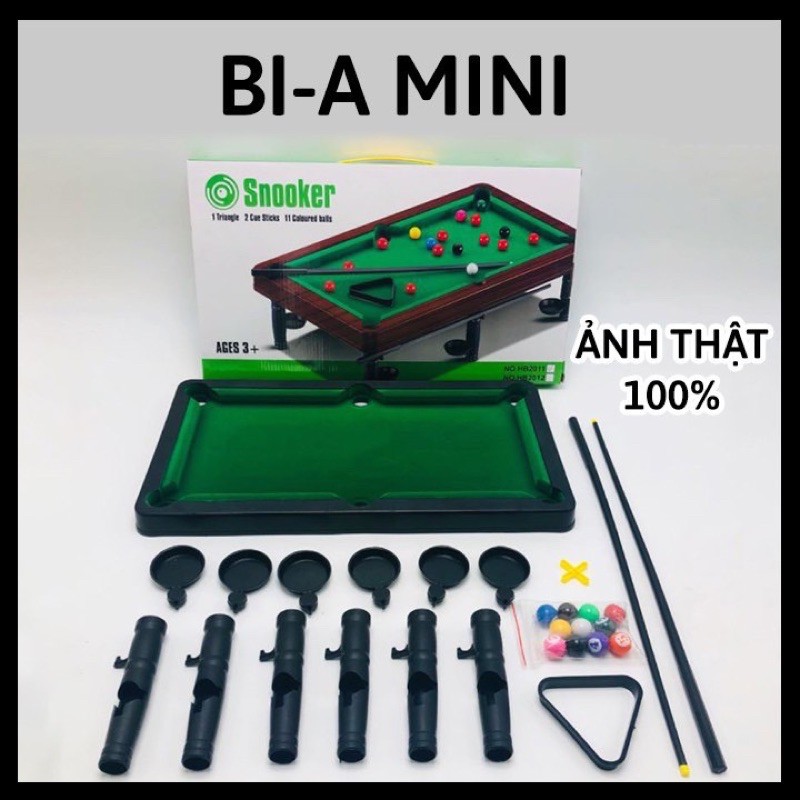 BỒ CHƠI BÀN BI-A MINI CHO BÉ YÊU SZ TO NHẤT Ạ ( BÀN GỖ )