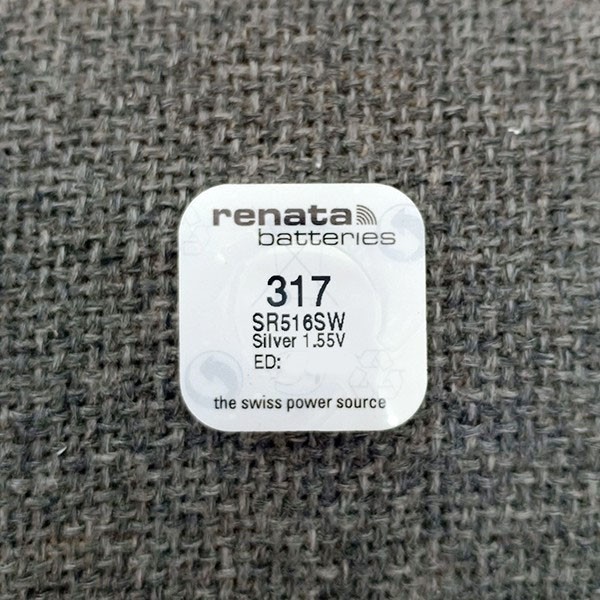 Pin đồng hồ Thụy Sỹ RENATA 317 / SR516SW silver bạc Made in Swiss (Loại tốt - Giá 1 viên)