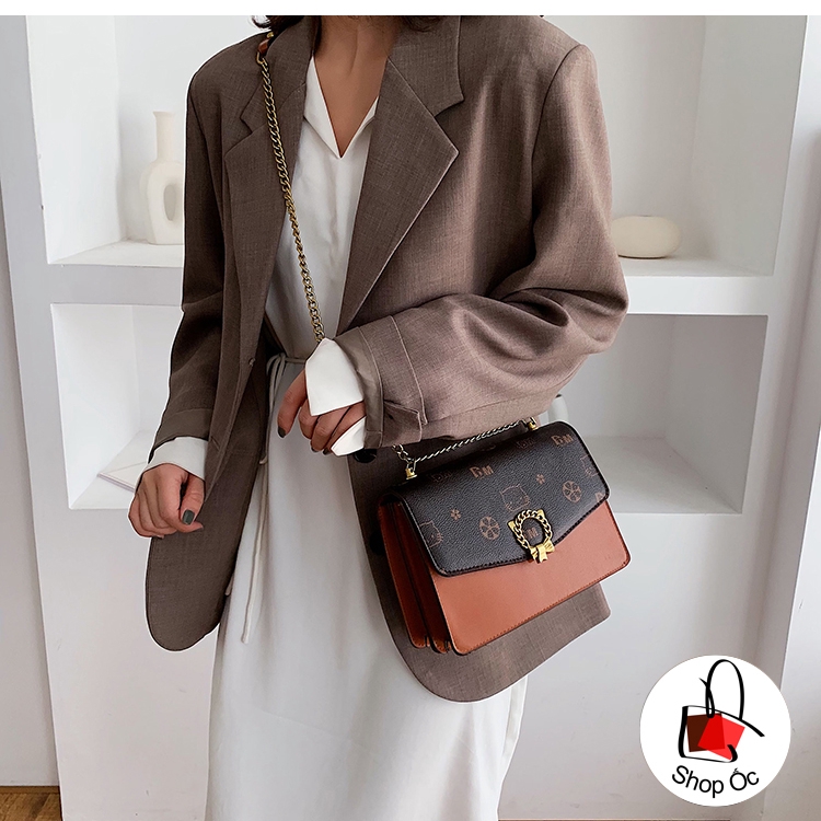 NEW Túi đeo chéo phiên bản Hàn Quốc thiết kế độc đáo khóa cài kiểu mới siêu xinh E245