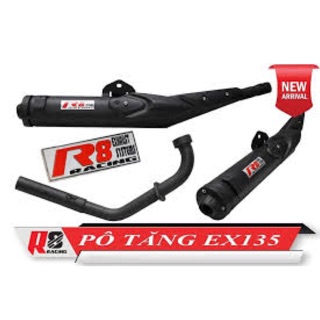 Pô tăng r8 cho ex 150 gắn như zin 2 khúc
