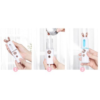 [HÀNG CHÍNH HÃNG_FREESHIP] Máy Xông Mặt Mini (Máy Phun Sương Cầm Tay) Công Nghệ Nano