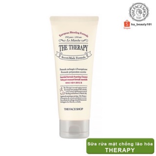 Sữa rửa mặt chống lão hóa sớm The Face Shop The Therapy Essential Foaming Cleanser 150ml