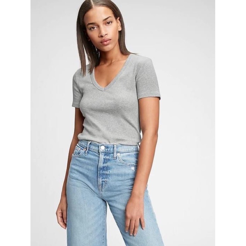 Áo Thun Uni Vneck Cổ Tim Xuất Chuẩn [ẢNH THẬT] Móm Store