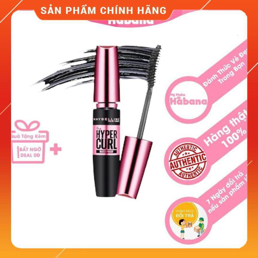 Mascara MAYBELINE The Hyper Curl Volum Express Waterproof Dài Cong Mi Chống Thấm Nước (9,2ml)