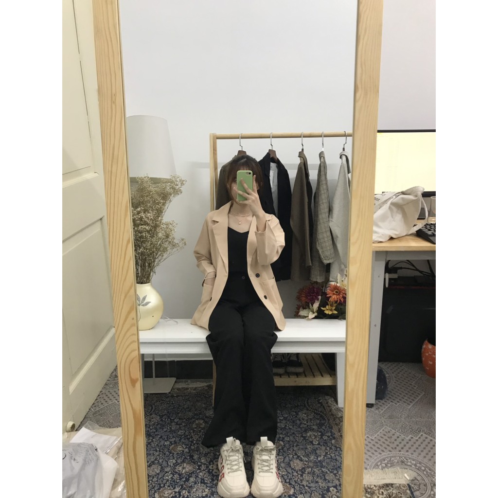 Áo khoác Blazer nữ 𝐇à𝐧 𝐐𝐮ố𝐜 1 lớp mỏng mặc hè 𝐒𝐭𝐲𝐥𝐞 Ulzzang siêu Xinh [Ảnh thật] - SchoolF