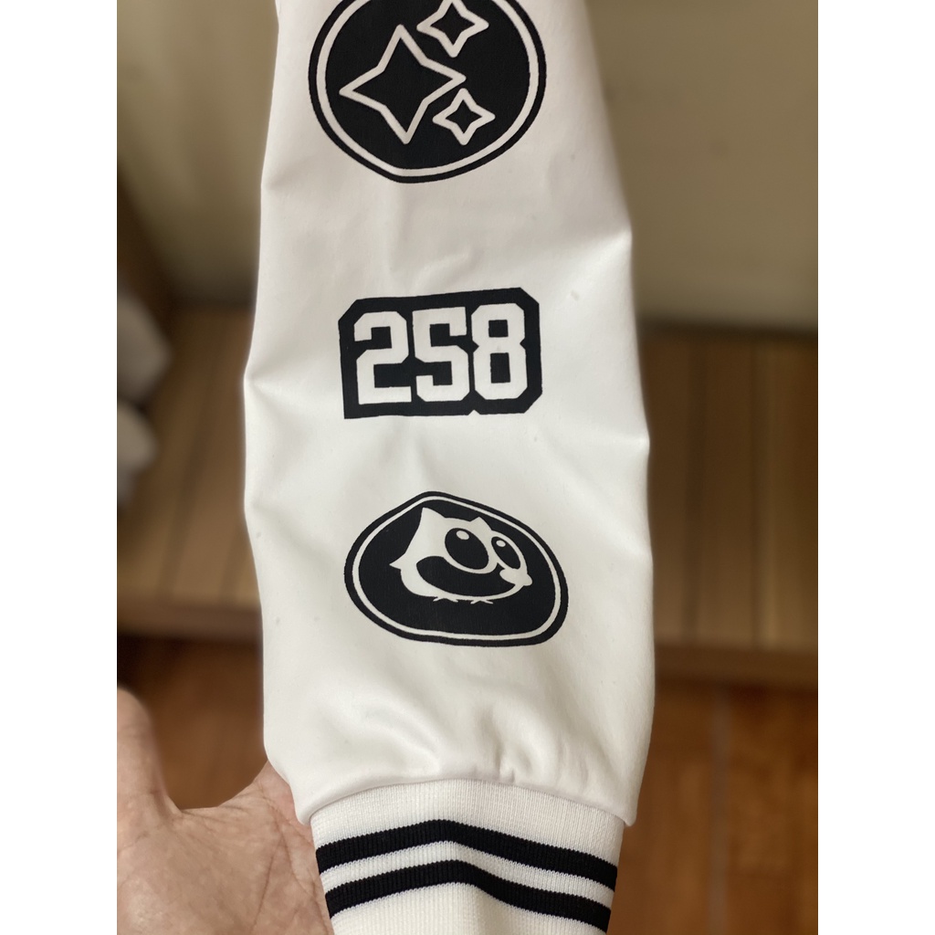 Áo bomber nam nữ unisex ,áo khoác nỉ tàn phối trắng, dày đẹp mềm mịn form rộng phong cách hàn quốc Freesize | BigBuy360 - bigbuy360.vn