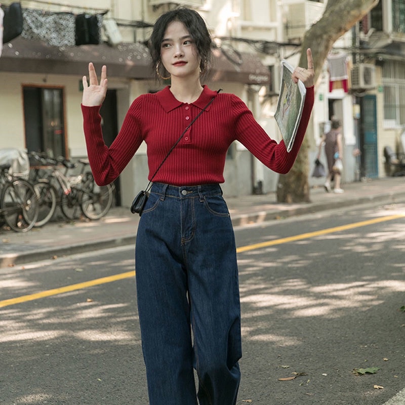 Áo thun cổ trụ tay dài dành cho nữ phong cách thời trang năng động 21