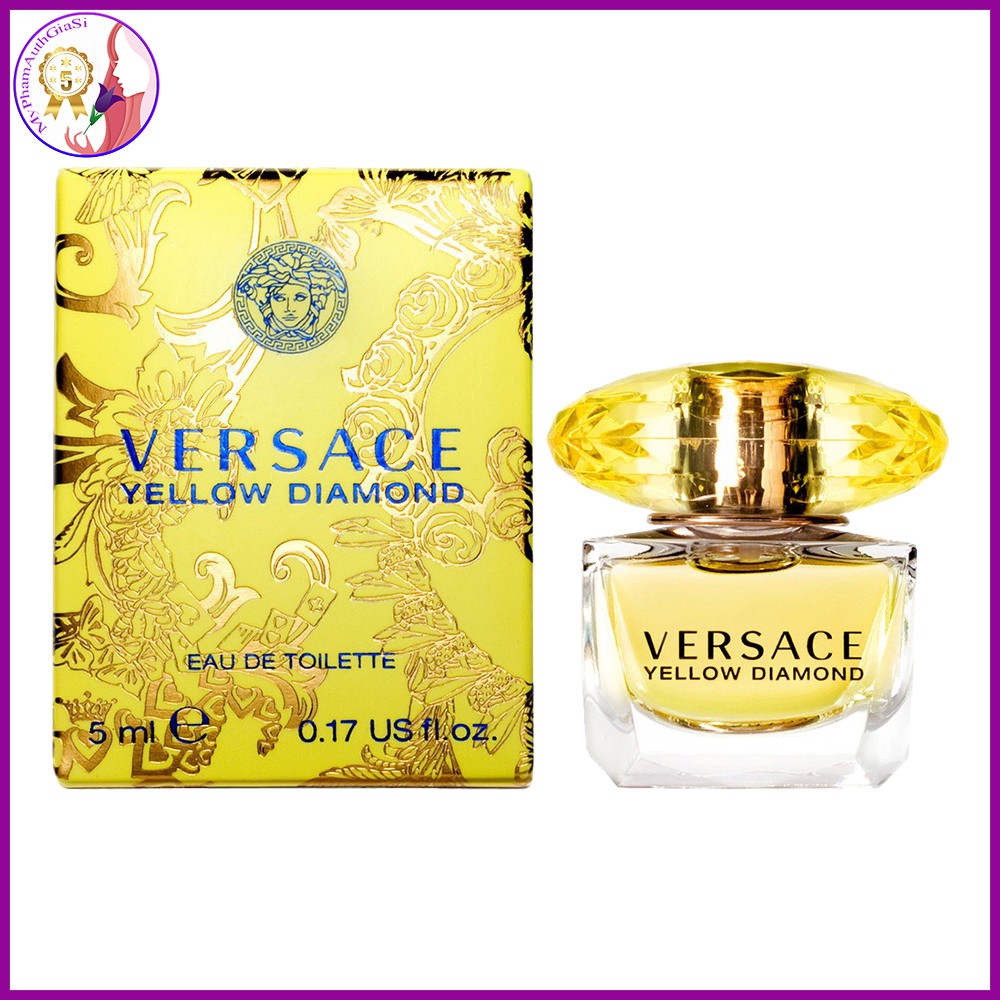 Nước Hoa Mini Nữ Kim Cương Vàng VERSACE Yellow Diamond Sang Trọng 5ml Chính Hãng Italia