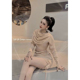 #Váy Lụa Nhúm tầng 😎 xếp cổ sang chảnh😍😍