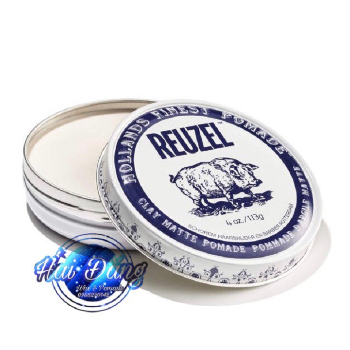 [CHÍNH HÃNG] [NHẬP KHẨU] Sáp Reuzel Clay Matte Pomade 113g | Hàng chính hãng nhập khẩu Hà Lan