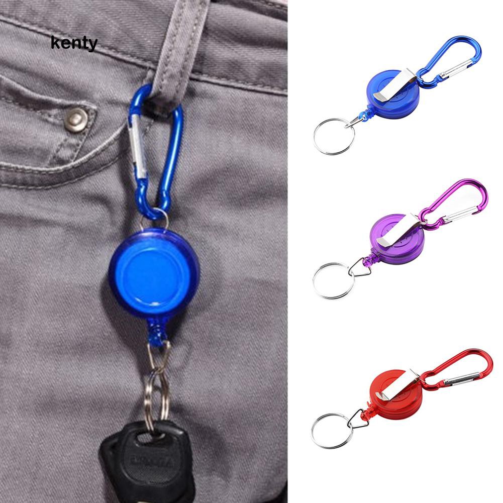 Kt kt kt★Móc Chìa Khóa Có Thể Rút Lại Để Treo Thẻ id Tiện Dụng