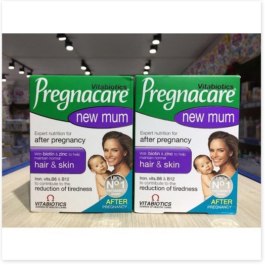 [Mã giảm giá mỹ phẩm chính hãng] Vitamin Pregnacare New Mum (Tóc Và Da) sau sinh, date xa