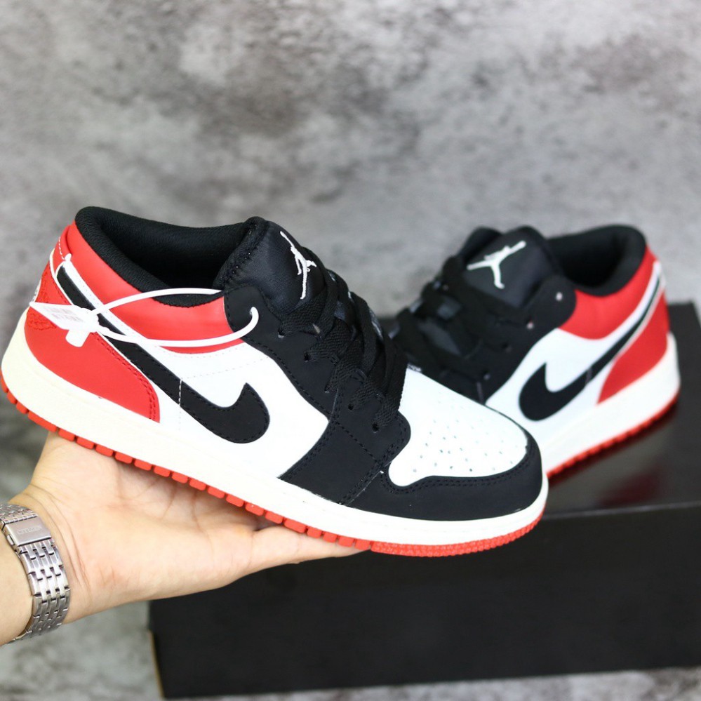 Giày JORDAN thấp đen đỏ , giày sneaker JODAN JD 1 nam nữ , giày thể thao thấp cổ HOT HIT bản đẹp | BigBuy360 - bigbuy360.vn