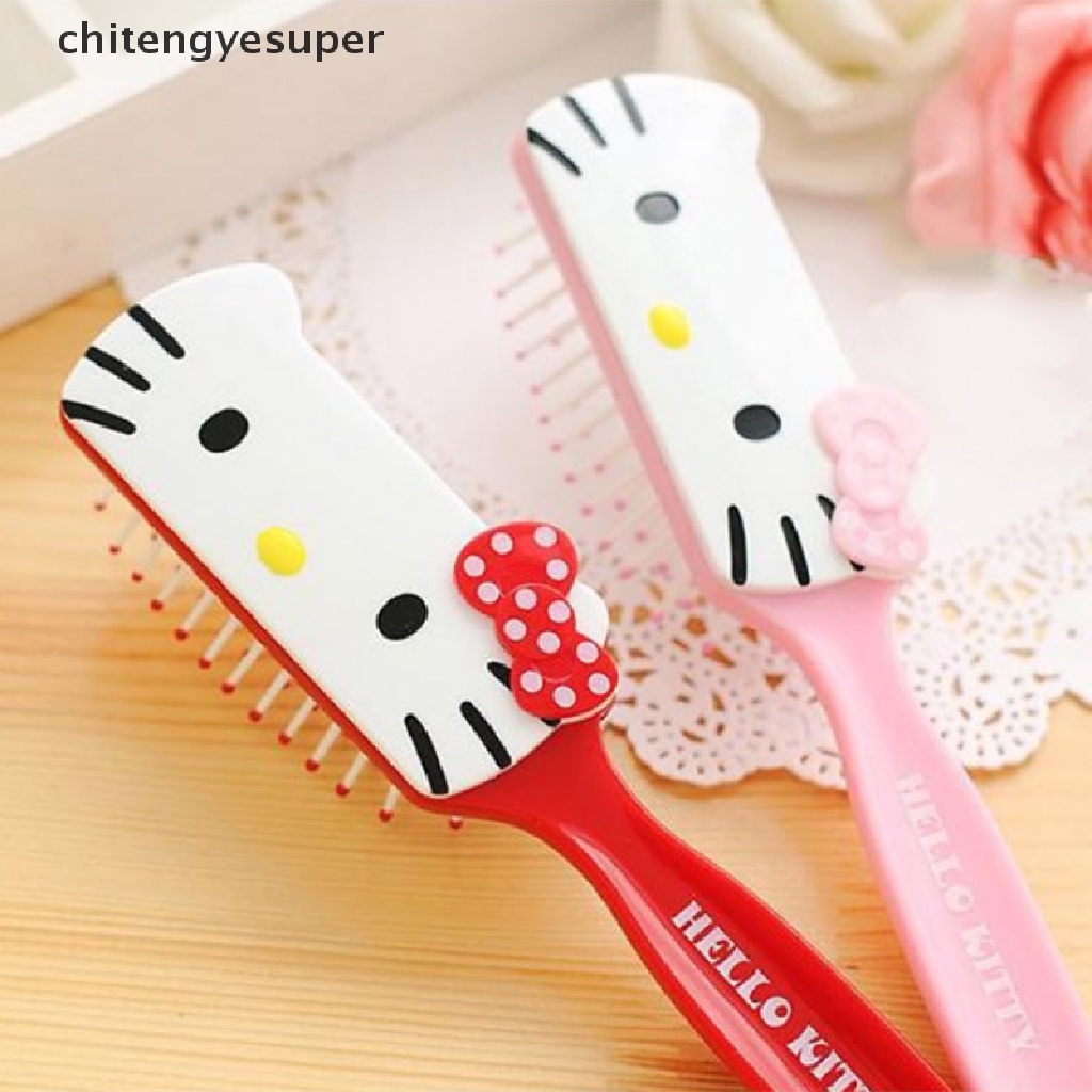 [Hàng mới về] Lược chải tóc mát xa chống tĩnh điện họa tiết Hello Kitty đáng yêu dành cho trẻ em