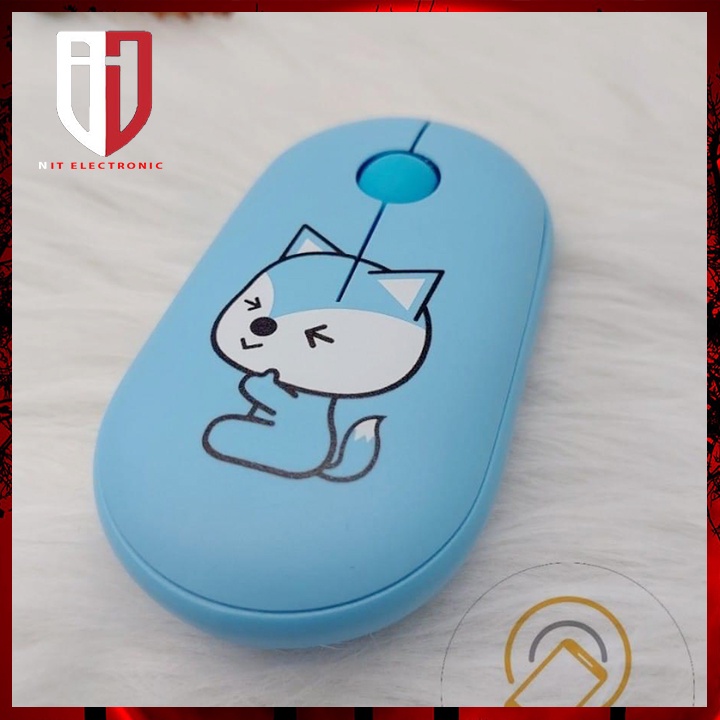 Chuột máy tính không dây ROBOT M230 gaming chính hãng chuột laptop pc Silent họa tiết dễ thương