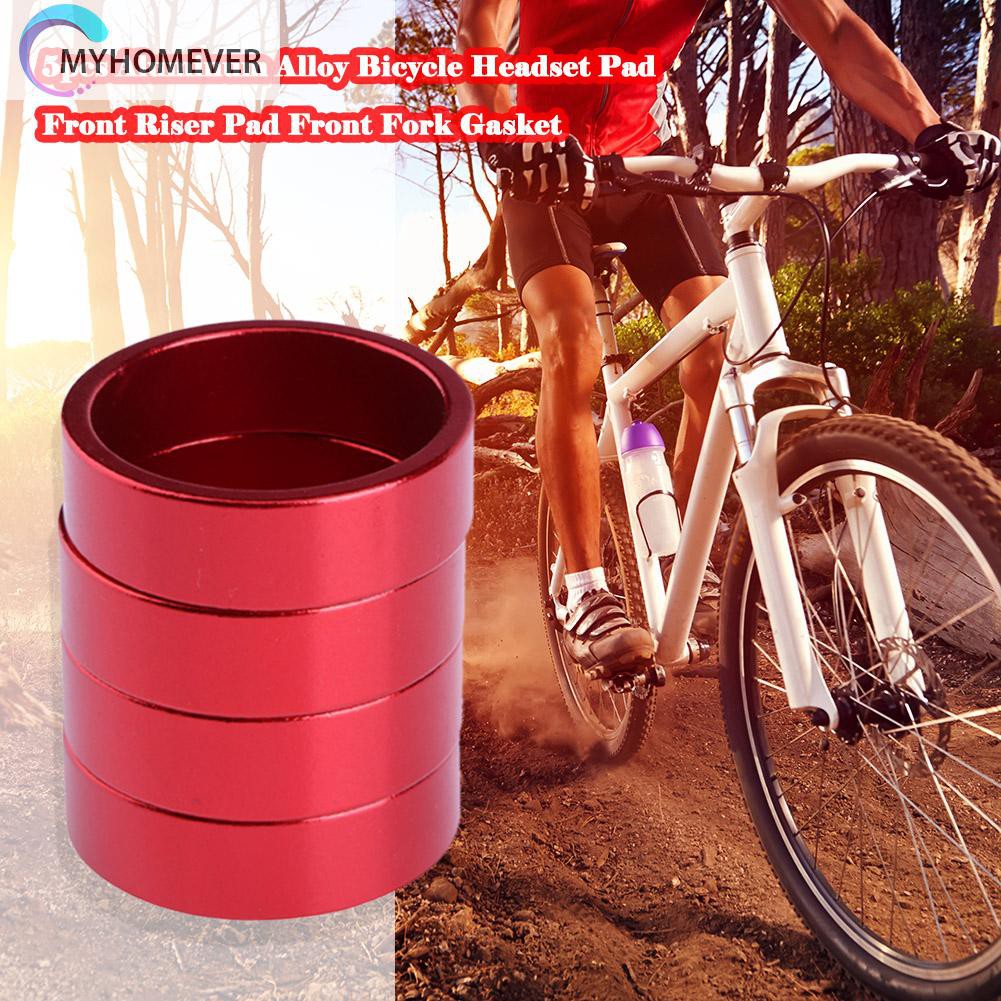 Set 5 Vòng Đệm Cổ Xe Đạp Bằng Hợp Kim Nhôm Chuyên Dụng