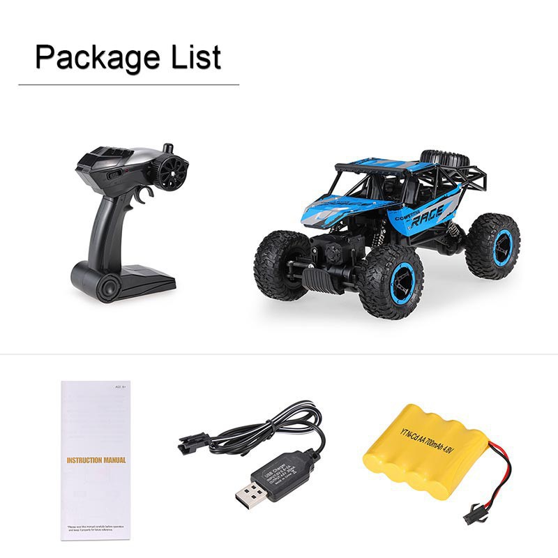 Xe Điều Khiển Tốc Độ Cao Rock ClimBing RC 2.4 GHz 4WD Off-Road Mọi Địa Hình - Hot - Hot