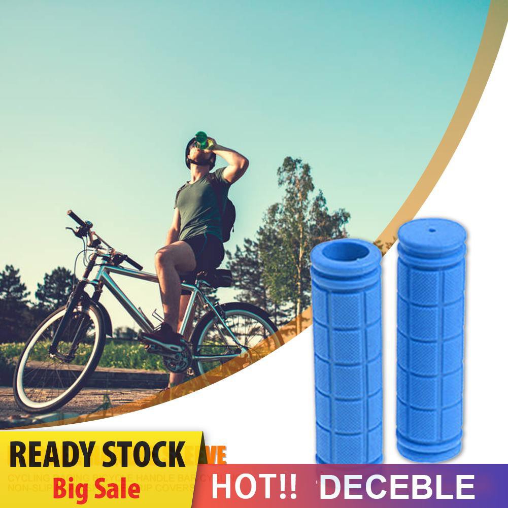 Deceble 2x Rubber MTB Road Bike Handlebar Grips Anti-Skid Fixed Gear Bicycle Grips