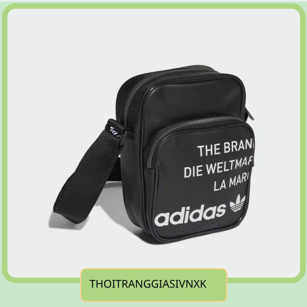 Túi Đeo Chéo Adidas Đen Vintage Mini Bag Classic Black Full Tag Code thoitranggiasivnxk