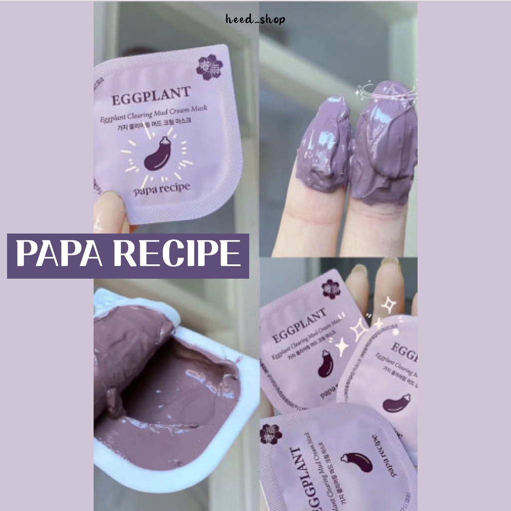 1 mặt nạ bùn chiết xuất cà tím 7,5g*1pac/1BOX*10pac làm sạch sâu lỗ chân lông