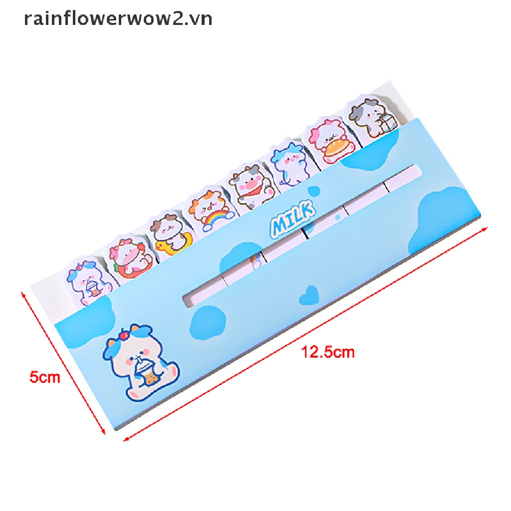 [er] Giấy Ghi Chú Đánh Dấu Trang Sách Hình Gấu Chó Mèo Dễ Thương Sáng Tạo