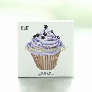 Bộ 45 sticker bánh ngọt Cupcake 🍰🎂