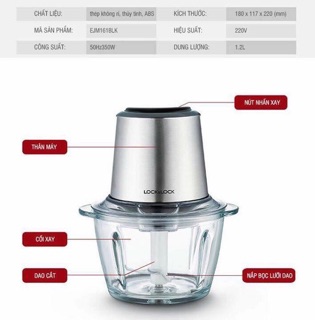 Máy xay thịt Lock and Lock 1.2 lit