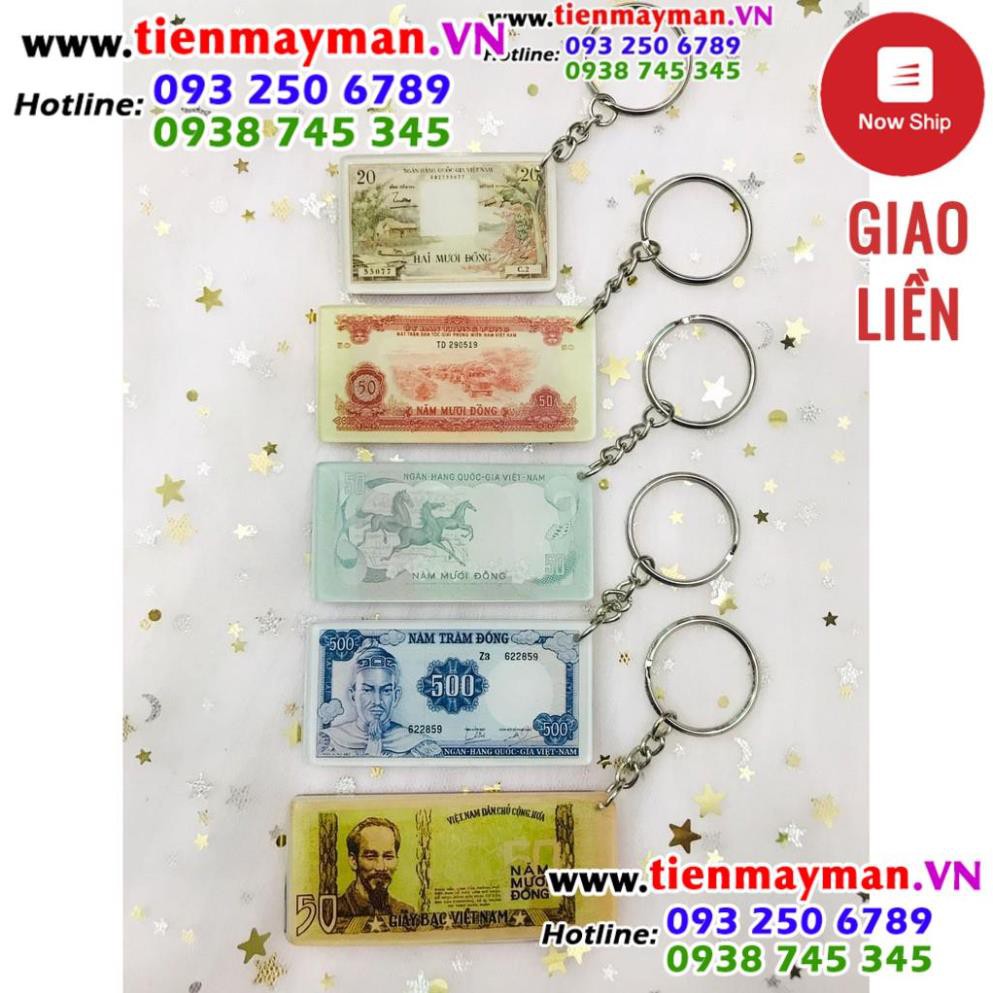 [shopee trợ giá] (SET 2) 05 cái Móc Khóa Hình Tiền Xưa Việt Nam gồm các mẫu như hình (1)