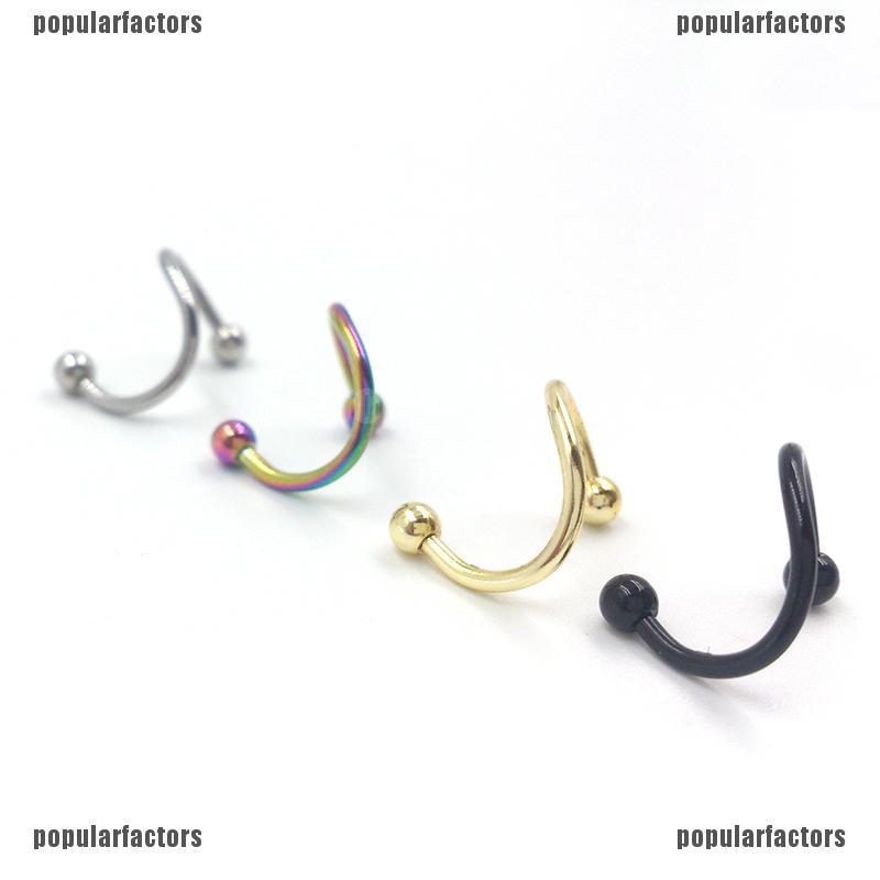 Set 4 Khuyên Mũi / Môi Bằng Thép Không Gỉ Cá Tính