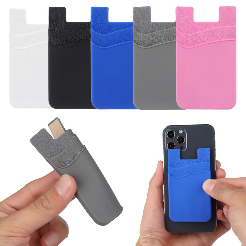 Ốp Điện Thoại Bằng Silicon Có Ngăn Đựng Thẻ Thời Trang