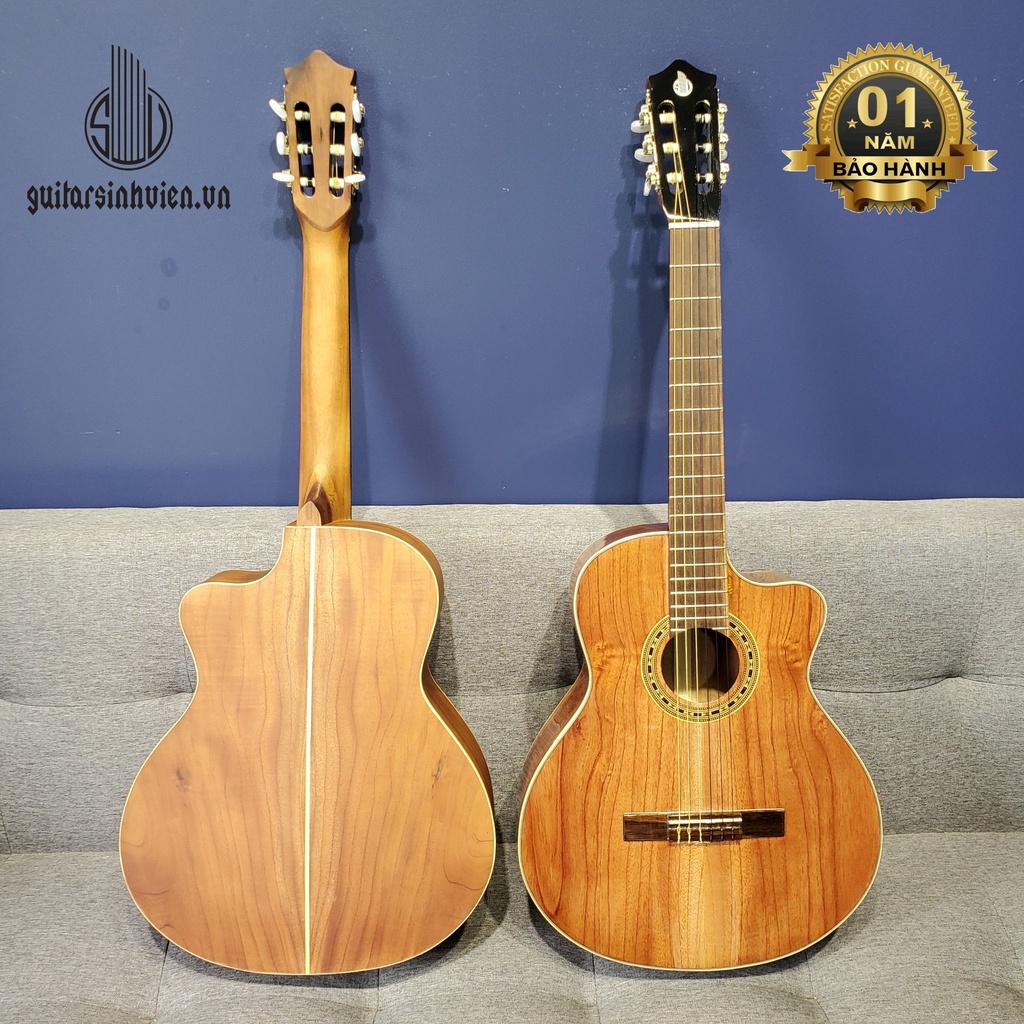 Đàn Guitar Classic Gỗ Nguyên Miếng Full Gỗ Hồng Đào Chất Lượng - HOT NHẤT - Đàn Guitar Giá Sinh Viên -  SV-FC2