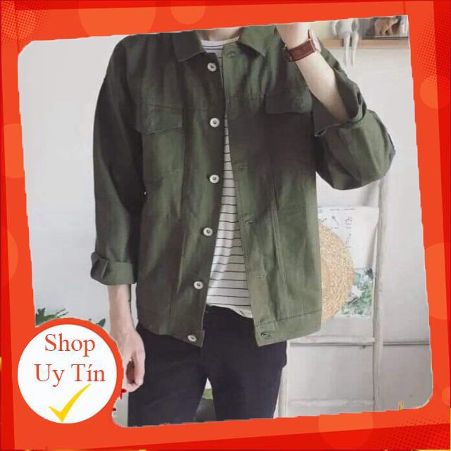 { CÓ size XXL }Áo khoác KAKI JEAN Nam Nữ 7 màu Hot trend 2020 Unisex