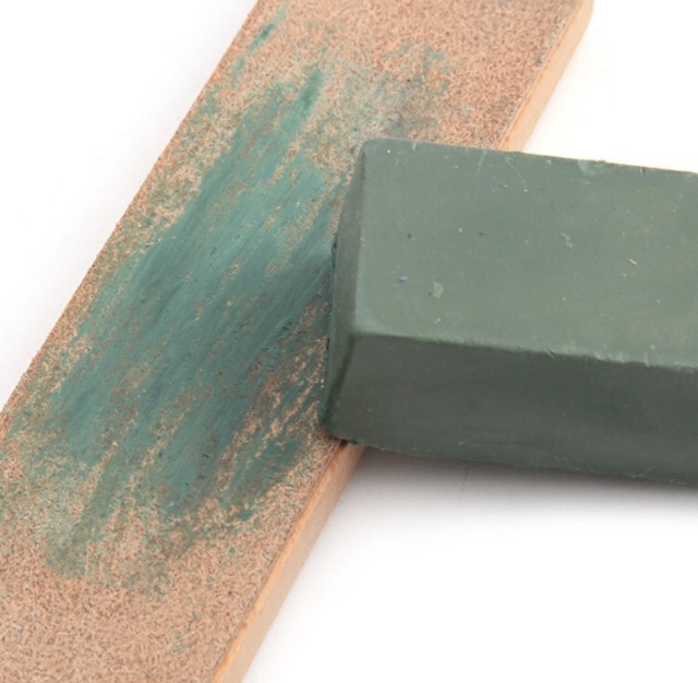 Lơ mài dao màu xanh Leather handmade