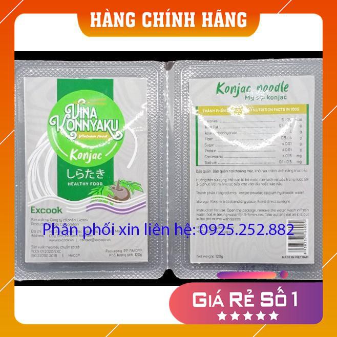 Mỳ Konjac / Mỳ Nưa - Thùng 24 hộp đôi cuộn 120g - Không đường, không đạm, không cholesterol - giảm béo, ăn kiêng | BigBuy360 - bigbuy360.vn