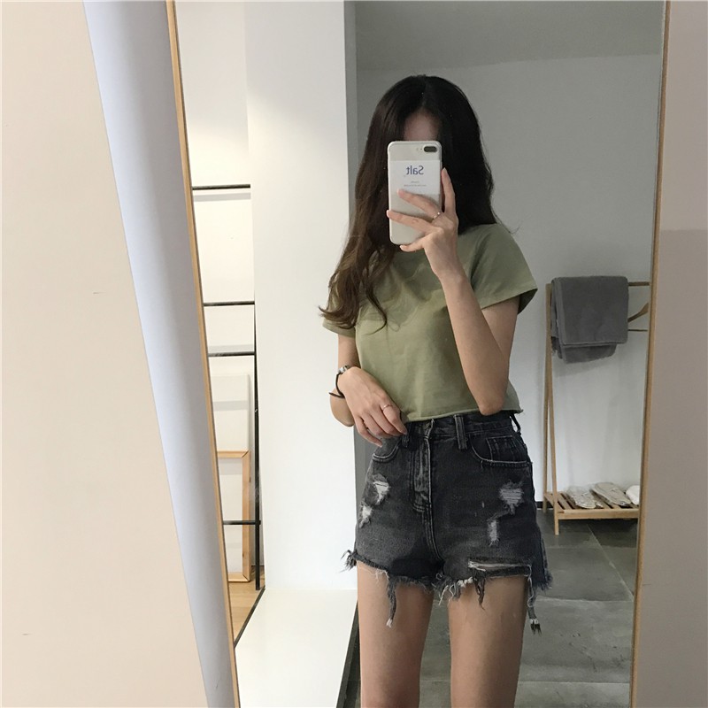 [SẴN] Áo croptop nữ tay ngắn Ulzzang Quảng Châu ATC78