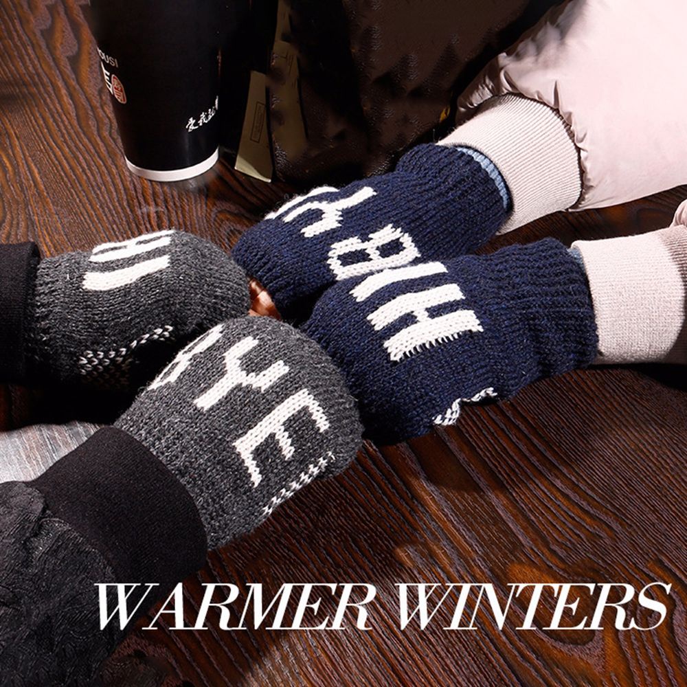 Găng tay hở ngón bằng nhung mềm mại co giãn thoáng khí thời trang thu đông cho nữ