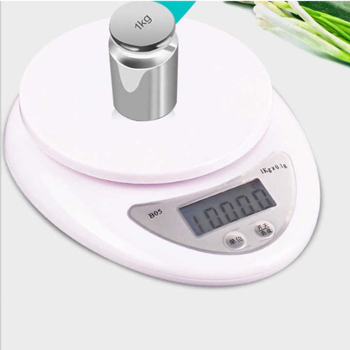 Cân điện tử nhà bếp 1g-5kg, Cân tiêu ly làm bánh, chia thực phẩm Electronic Kitchen Scale B05