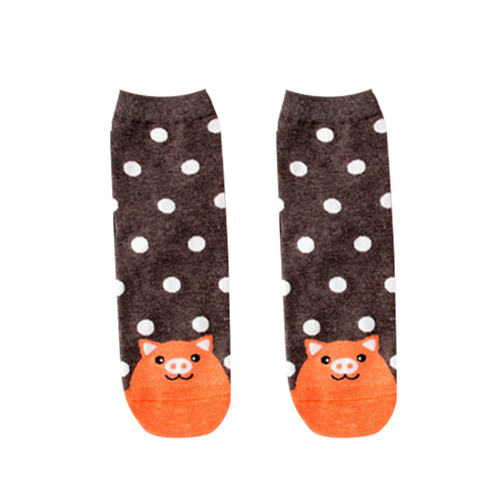 Vớ Cotton Họa Tiết Hoạt Hình Dễ Thương Dành Cho Nữ