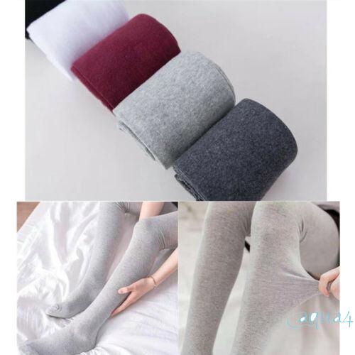 Đôi tất cotton dài qua đầu gối màu trơn quyến rũ cho nữ