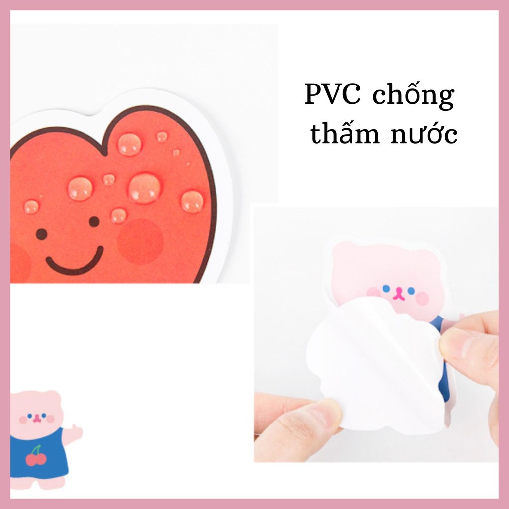 STICKER DÁN VALI CHỐNG NƯỚC SIÊU CUTE
